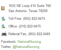 Contact National Nursing and Rehab